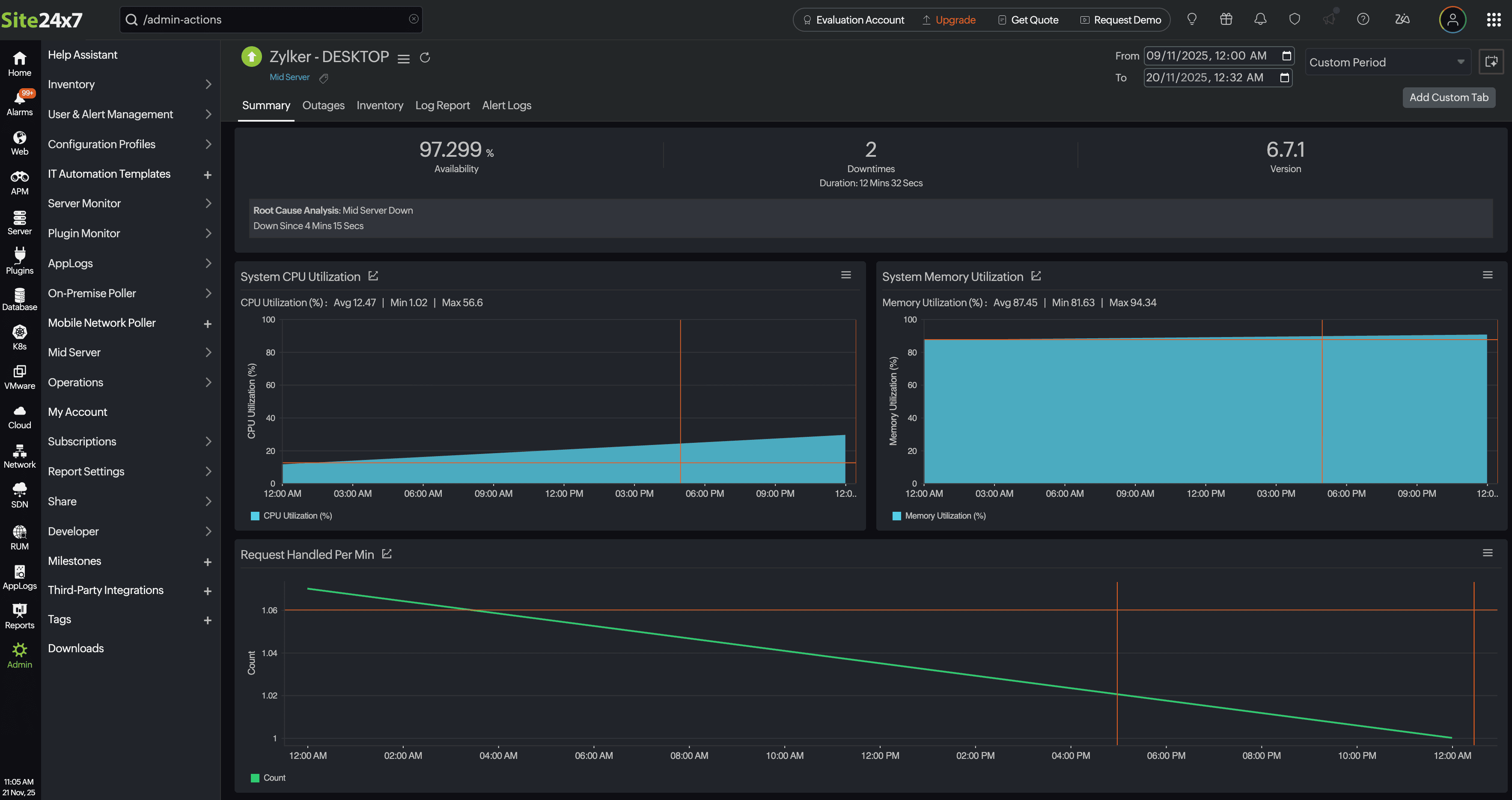 Mid-server metrics Mid-server metrics