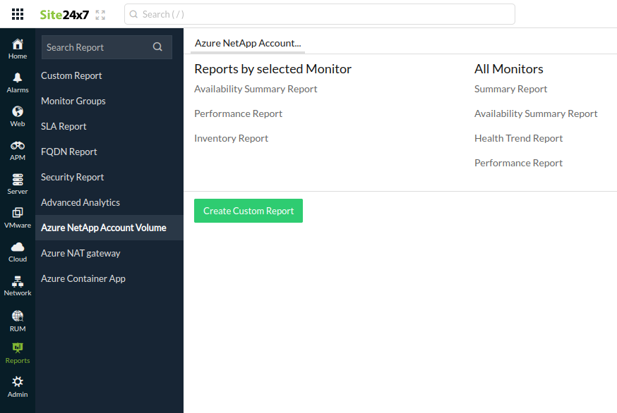 Azure NetApp report