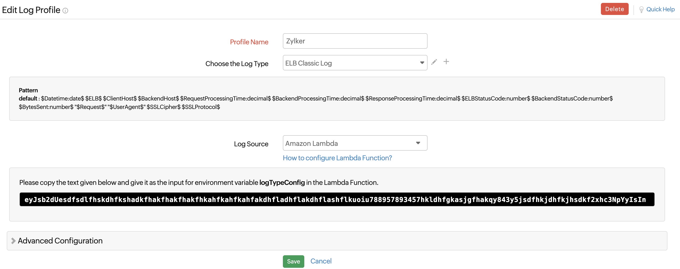 logTypeConfig