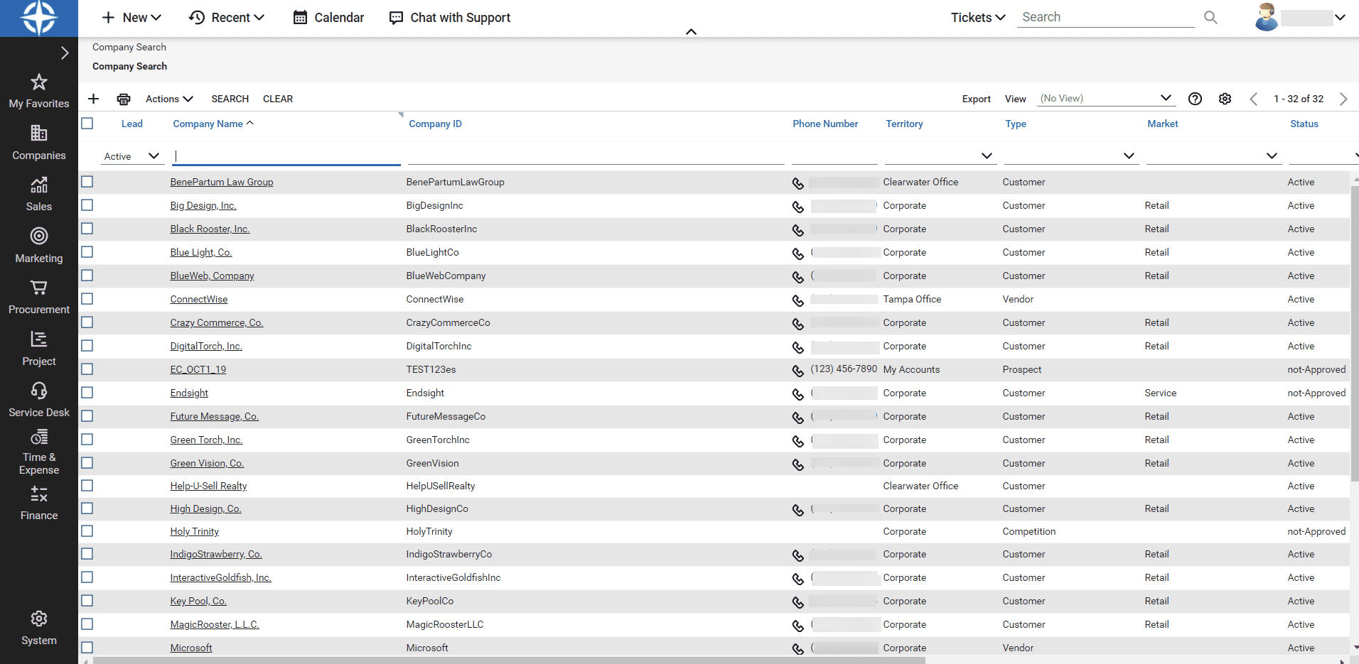 connectwise company id