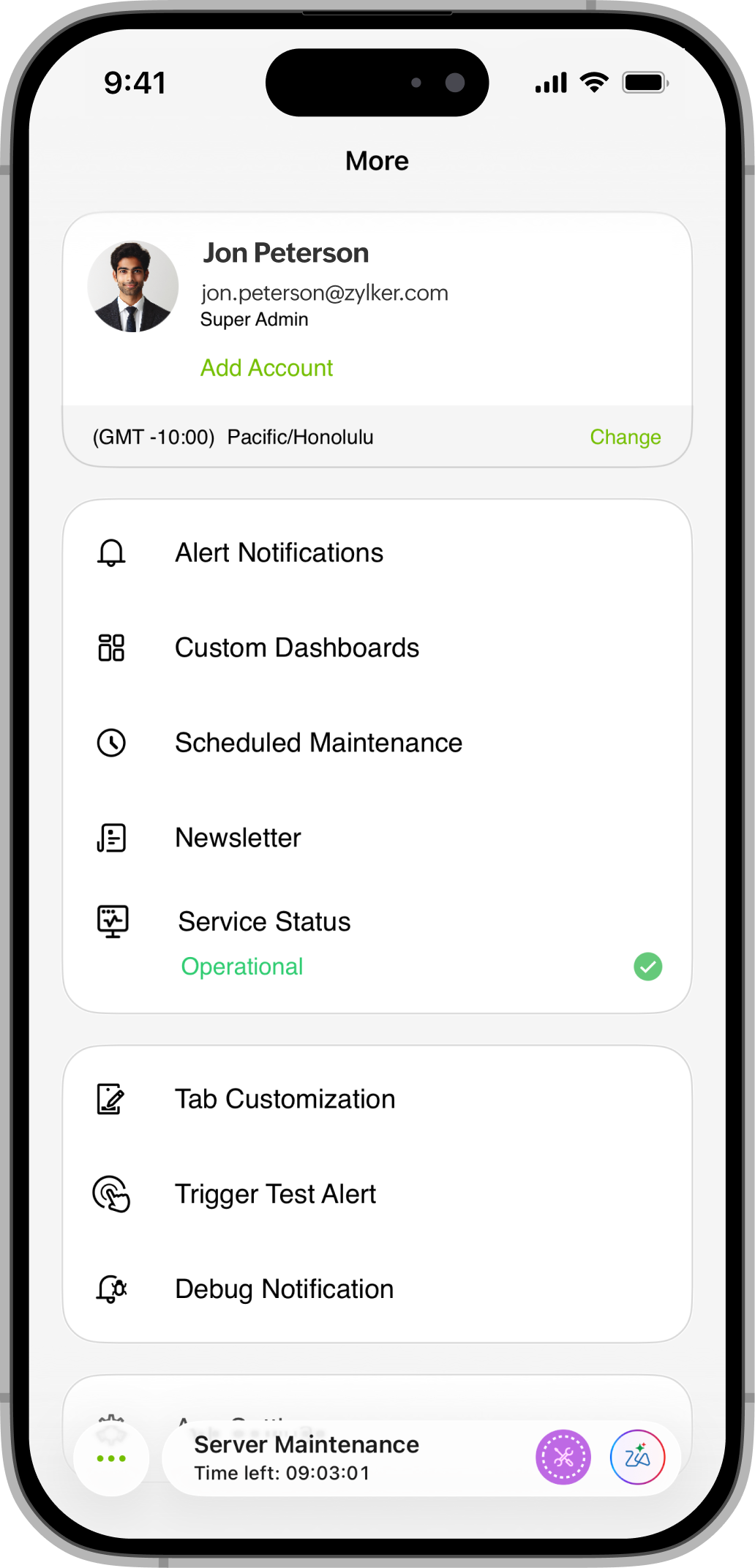 Debug Notification