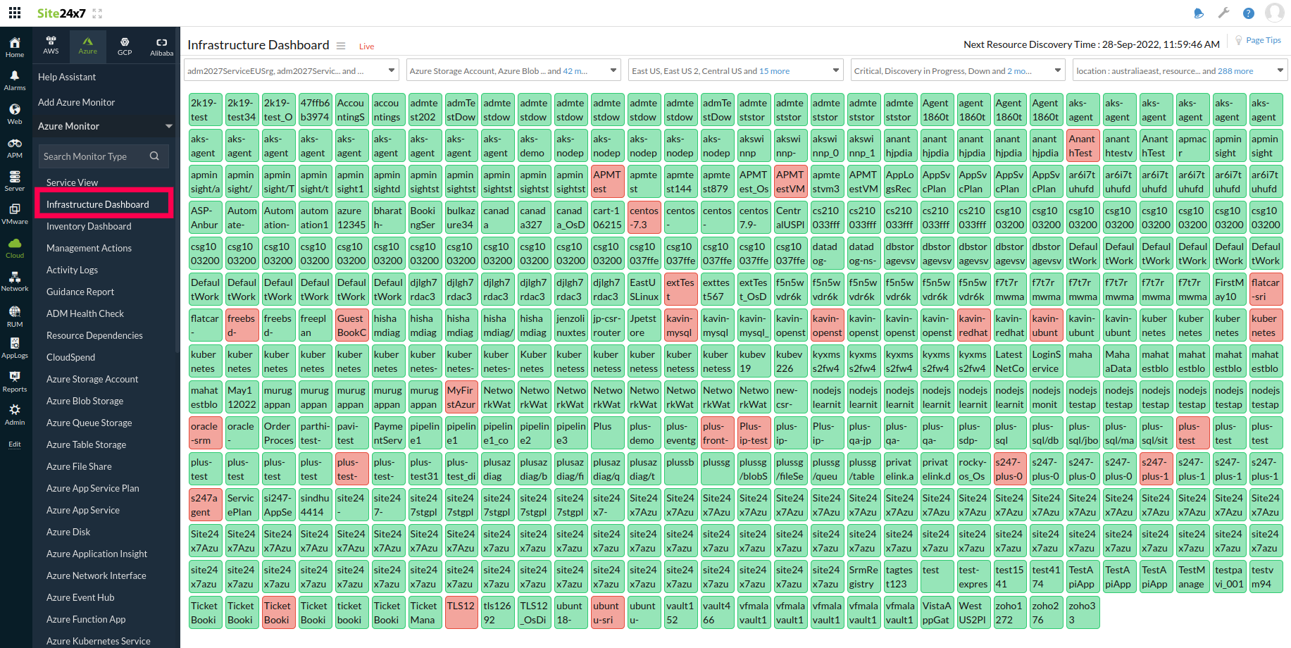 Infrastructure Dashboard