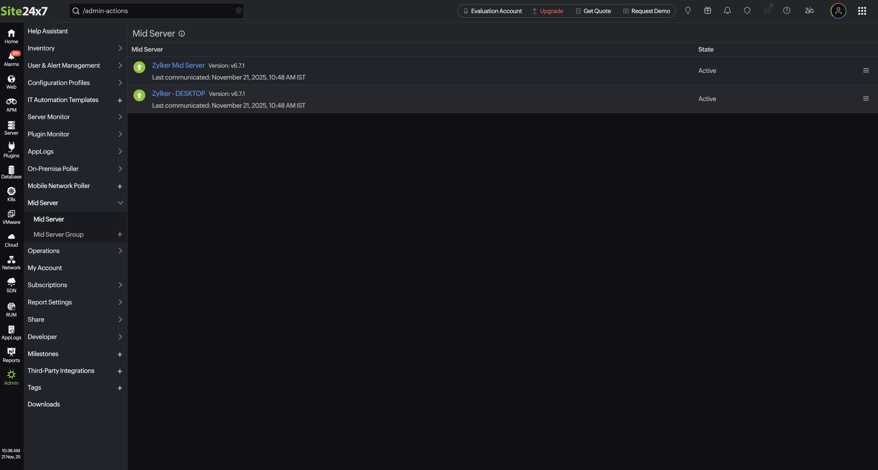 List of Mid-servers List of Mid-servers