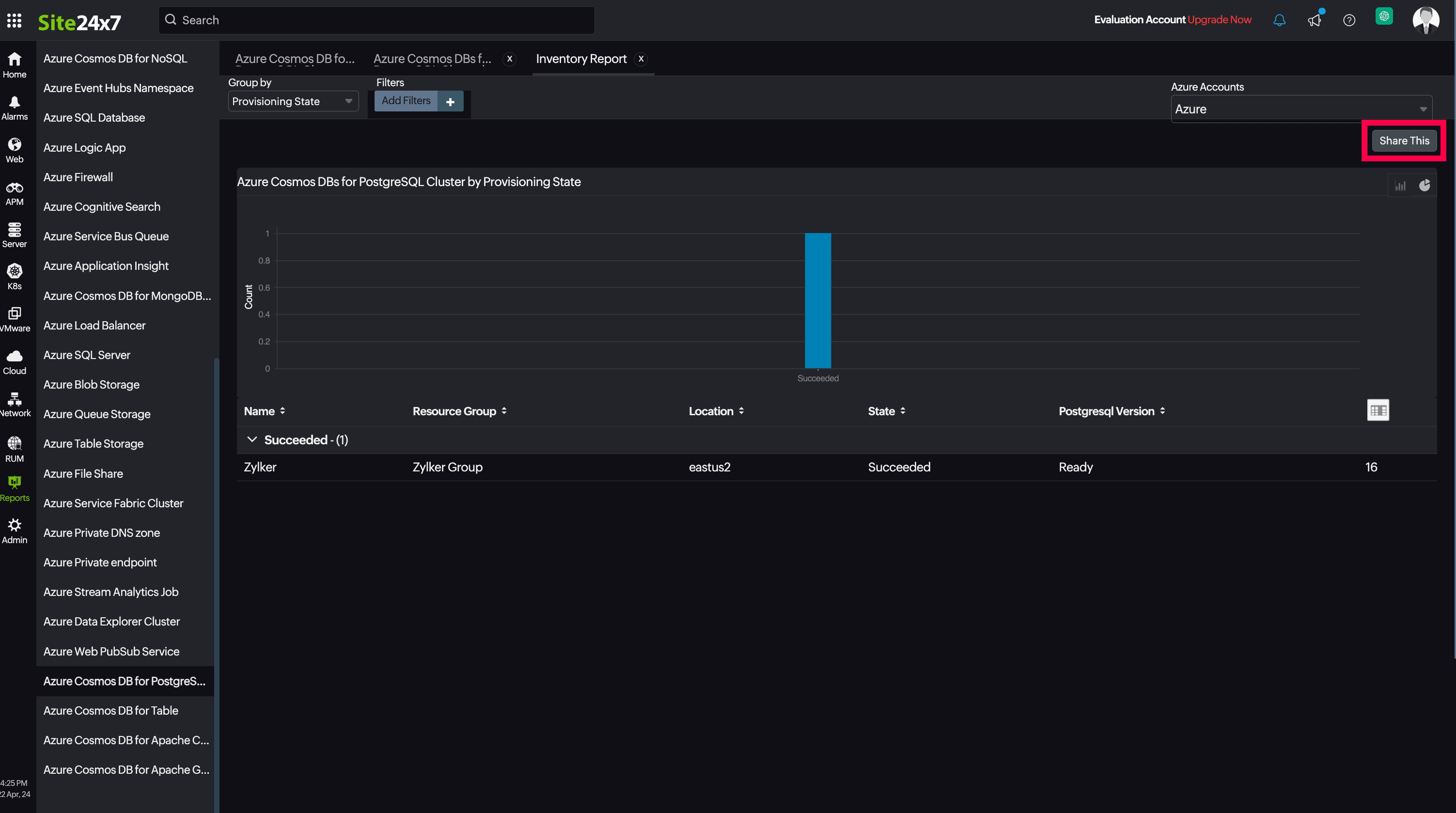 PostgreSQL Inventory