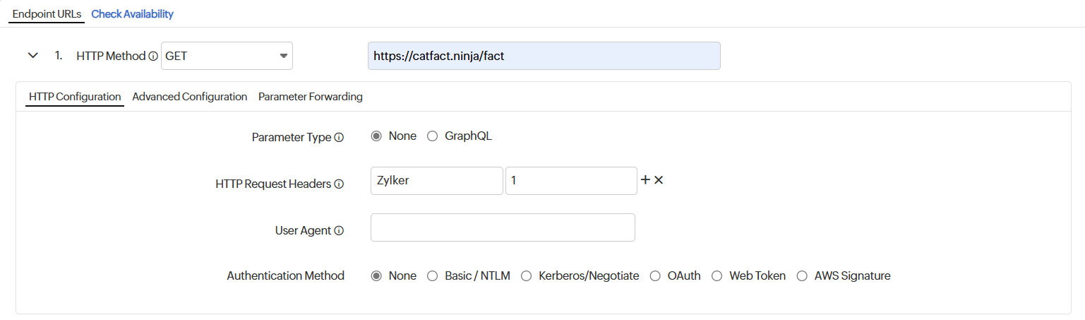 HTTP Configuration