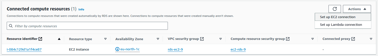 Set up EC2 Connection