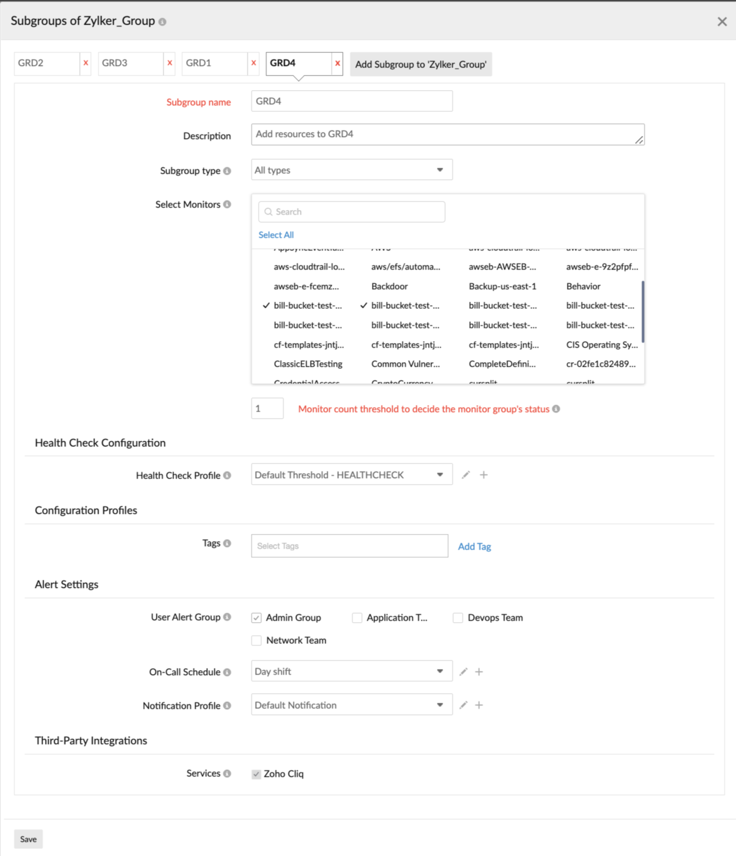 adding subgroups