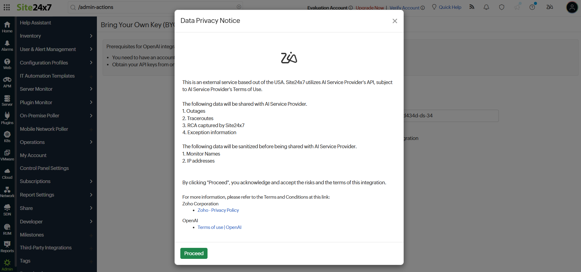BYOK Data Privacy